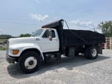 1998  FORD  F-800  S/A  Dump Truck