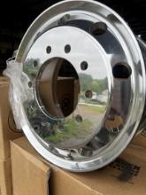 Set of (2) New Aluminum 22.5 Wheels