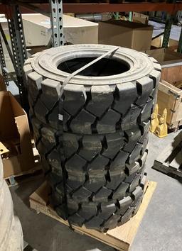 Set of 4 Super Dawg Skid Steer Tires