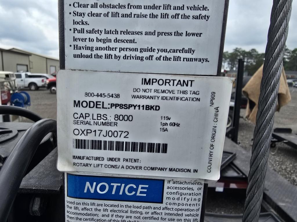 Direct Lift Pp8s Four Post Auto Lift