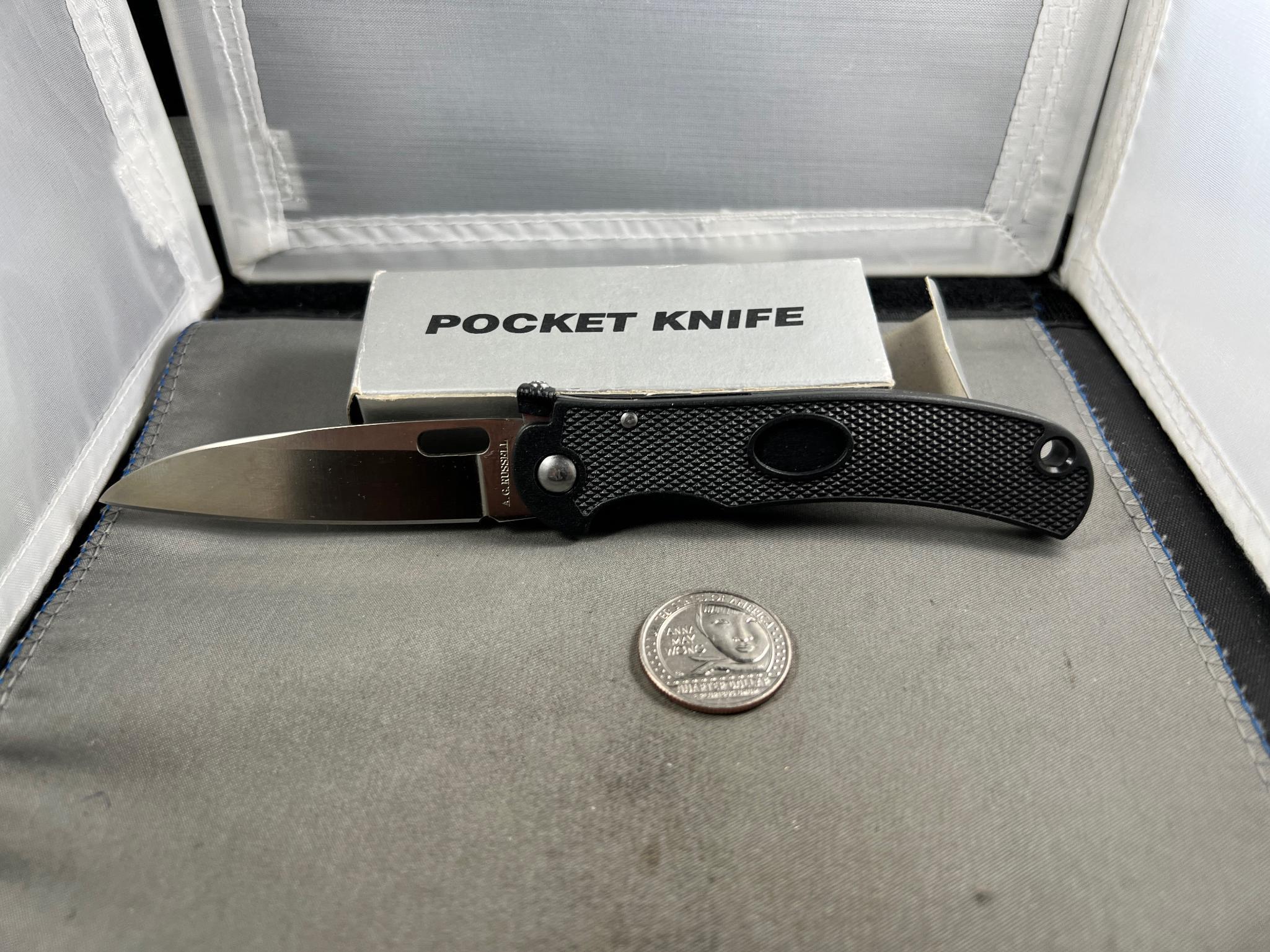 A.G. RUSSELL LOCKBACK KNIFE IN ORIGINAL BOX