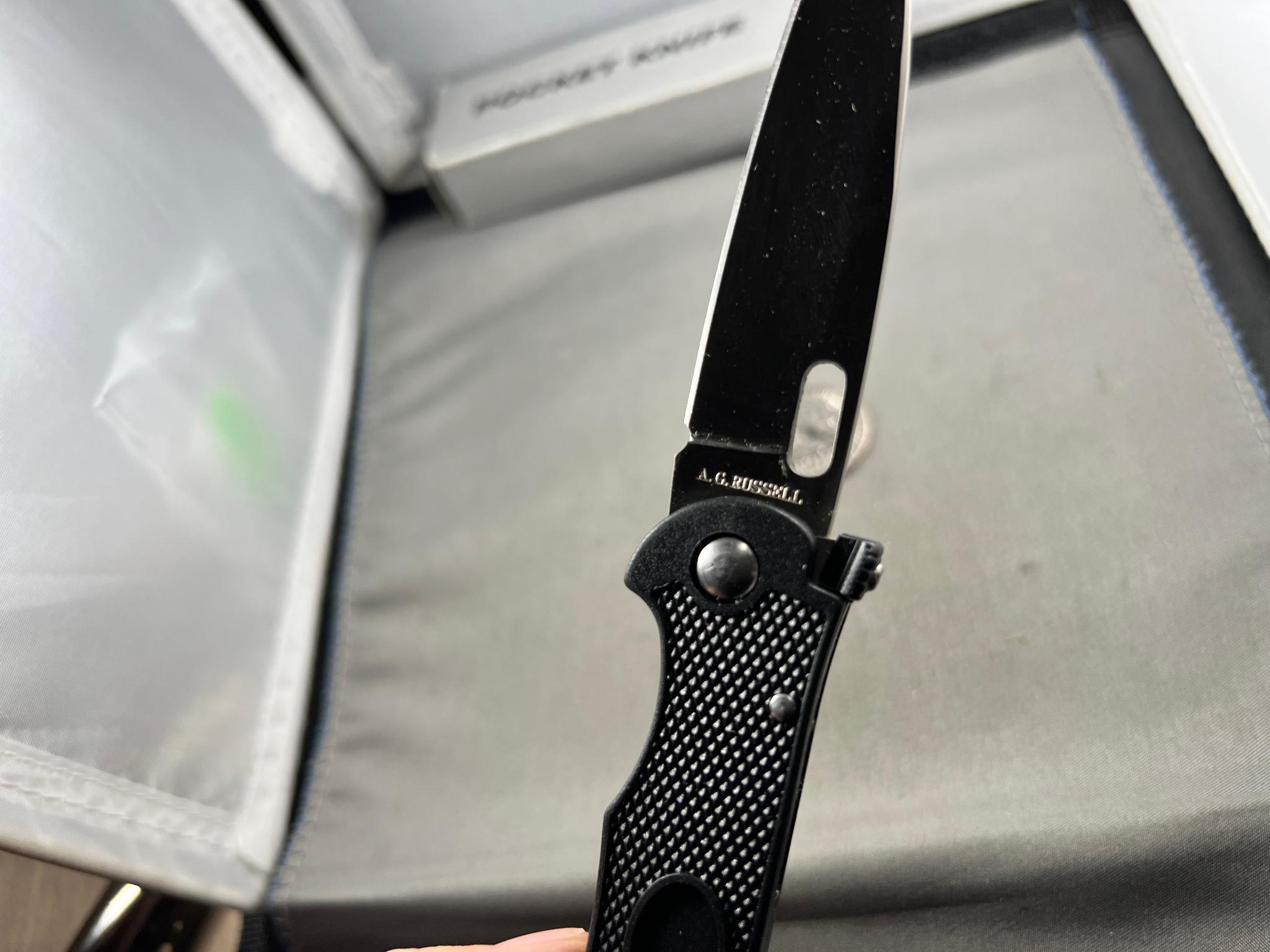 A.G. RUSSELL LOCKBACK KNIFE IN ORIGINAL BOX