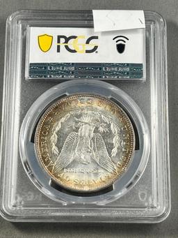 1887 Morgan Dollar in PCGS MS63 Holder