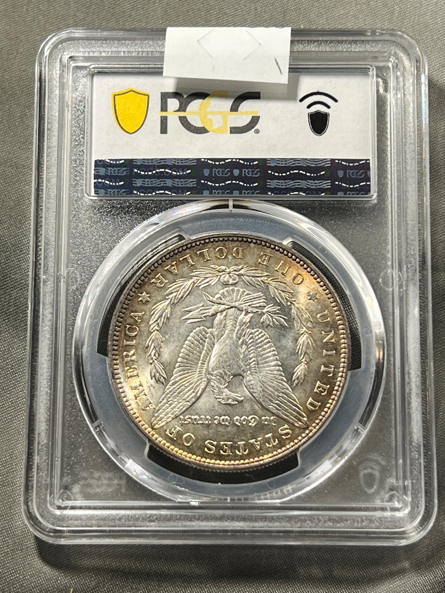 1887 Morgan Dollar in PCGS MS64 Holder