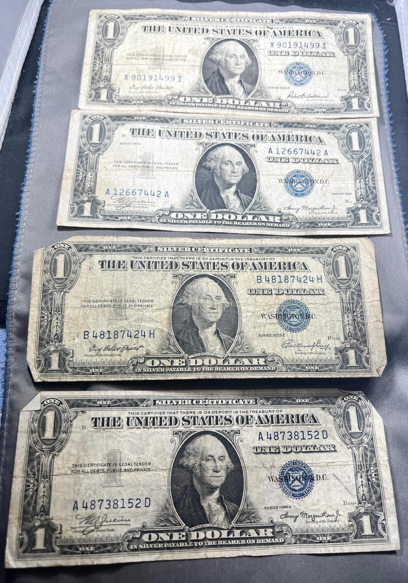 4- 1935 Silver Certificates