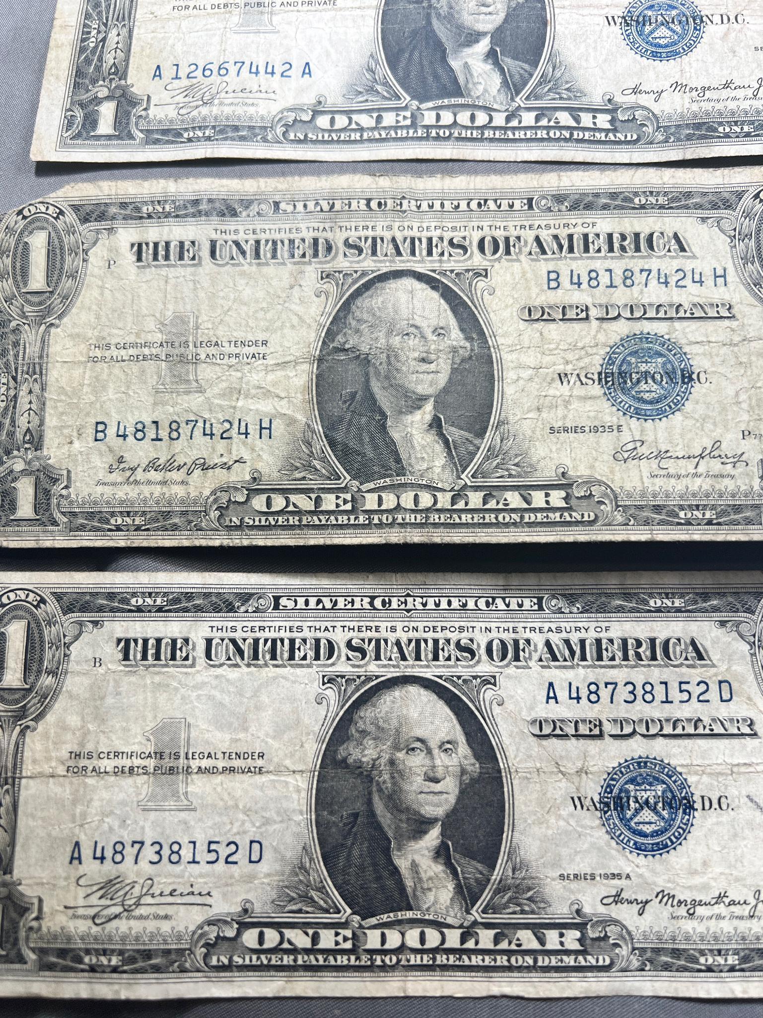 4- 1935 Silver Certificates