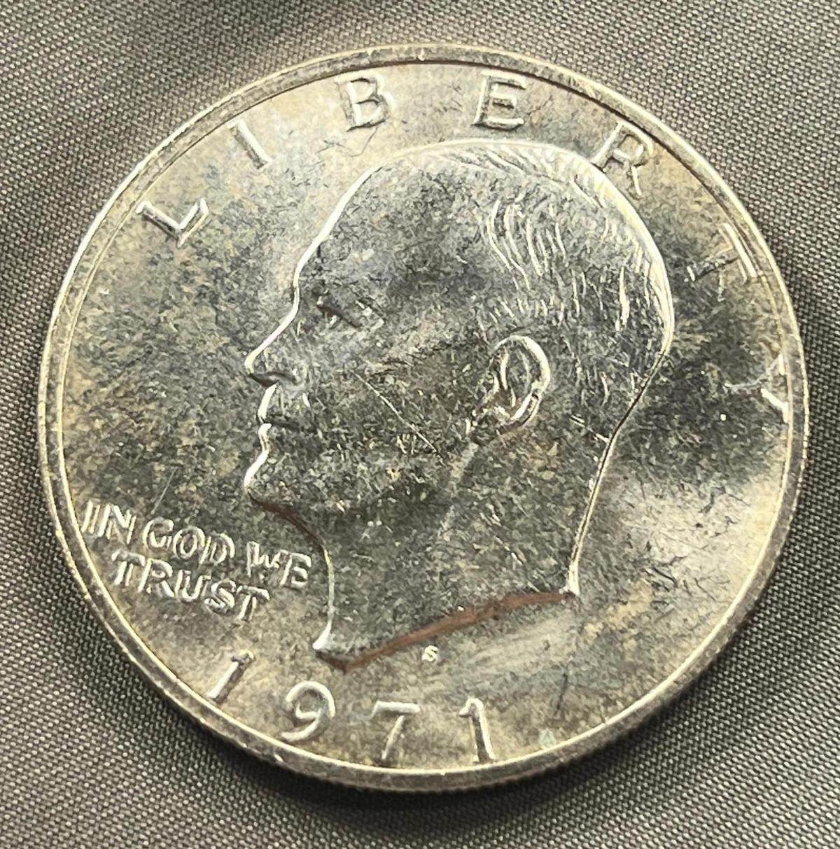 1971-S 40% Silver Eisenhower Dollar