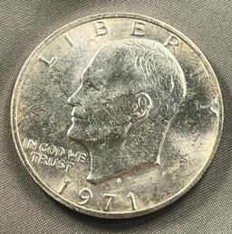 1971-S 40% Silver Eisenhower Dollar