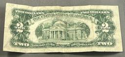 1963 Red Seal $2.00 US Banknote