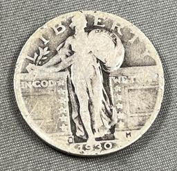 1930-S Standing Liberty Quarter, 90% Silver