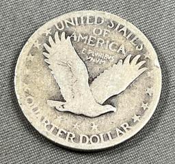 1930-S Standing Liberty Quarter, 90% Silver