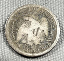 1853 Seated Liberty Quarter Dollar w/ arrows and rays