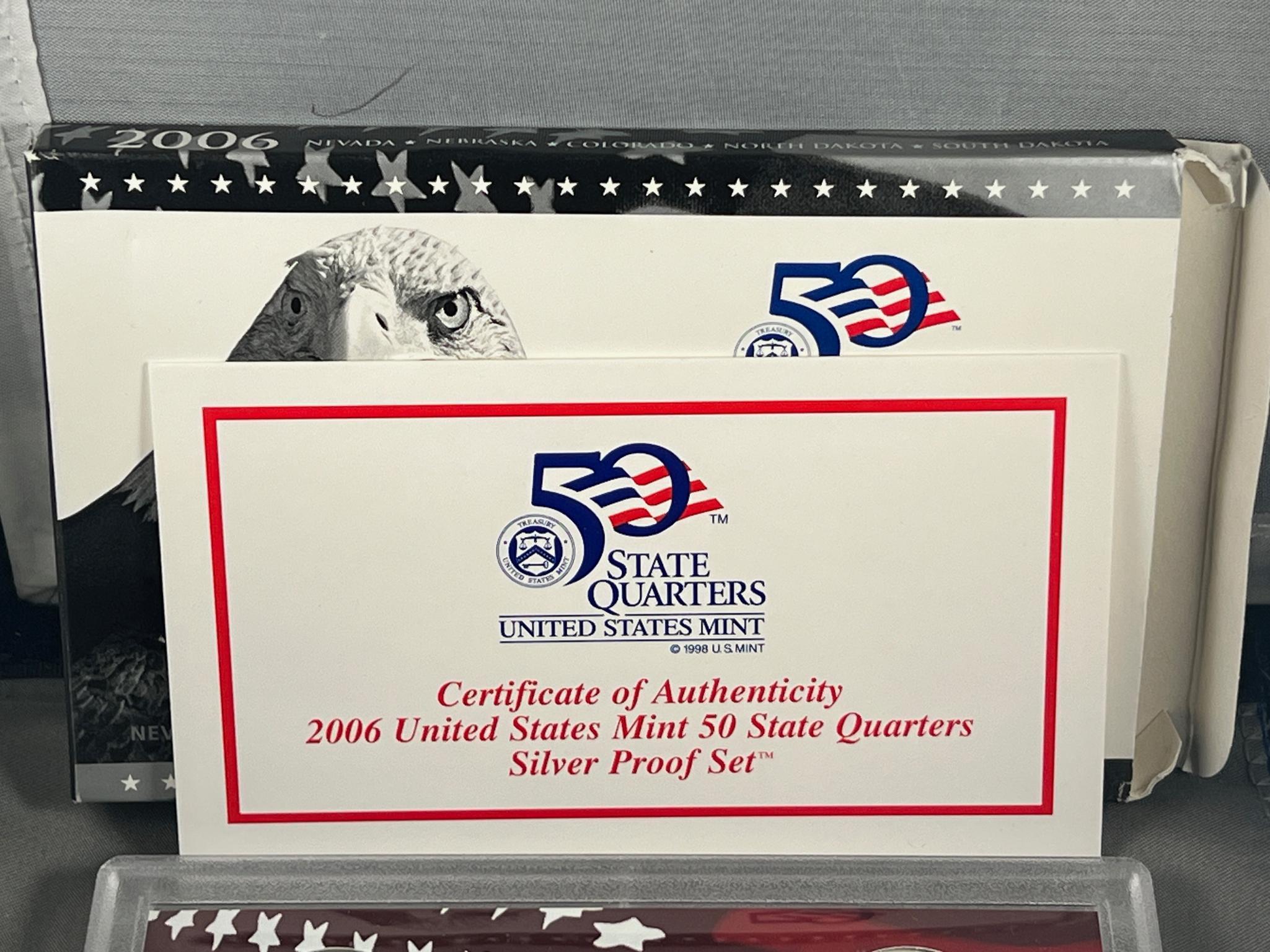 SILVER 2006-S Statehood Quarter set