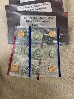 4- 1996 US UNC Mint Sets, SELLS TIMES THE MONEY