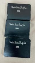 3- 1980 US Proof Sets, SELLS TIMES THE MONEY