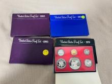 1978, 1983, and 2- 1985 US Proof Sets, SELLS TIMES THE MONEY