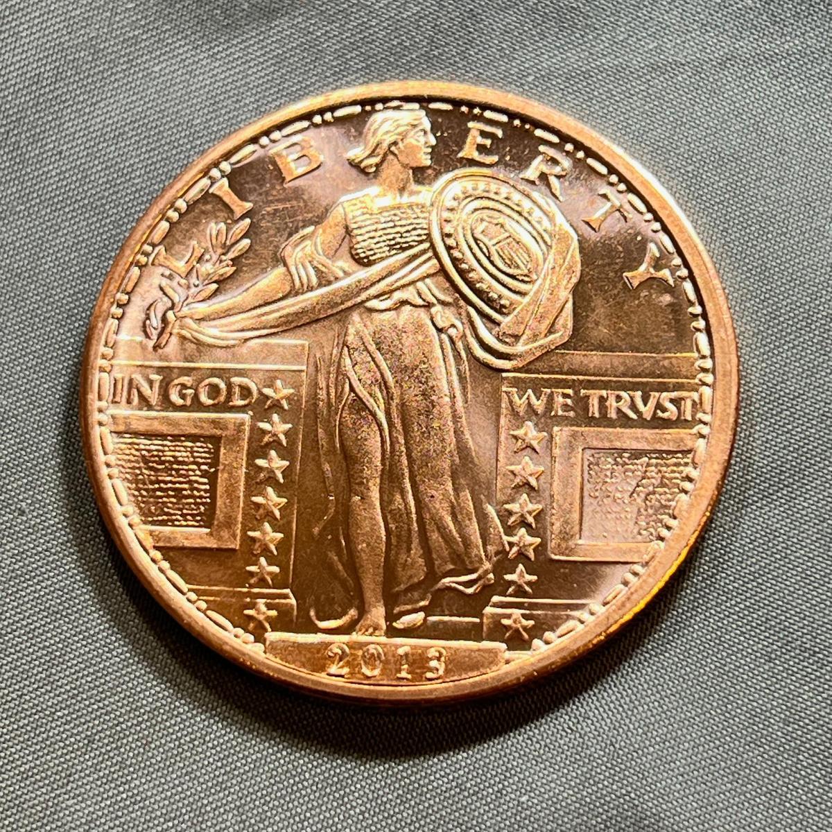 One Ounce Copper Round