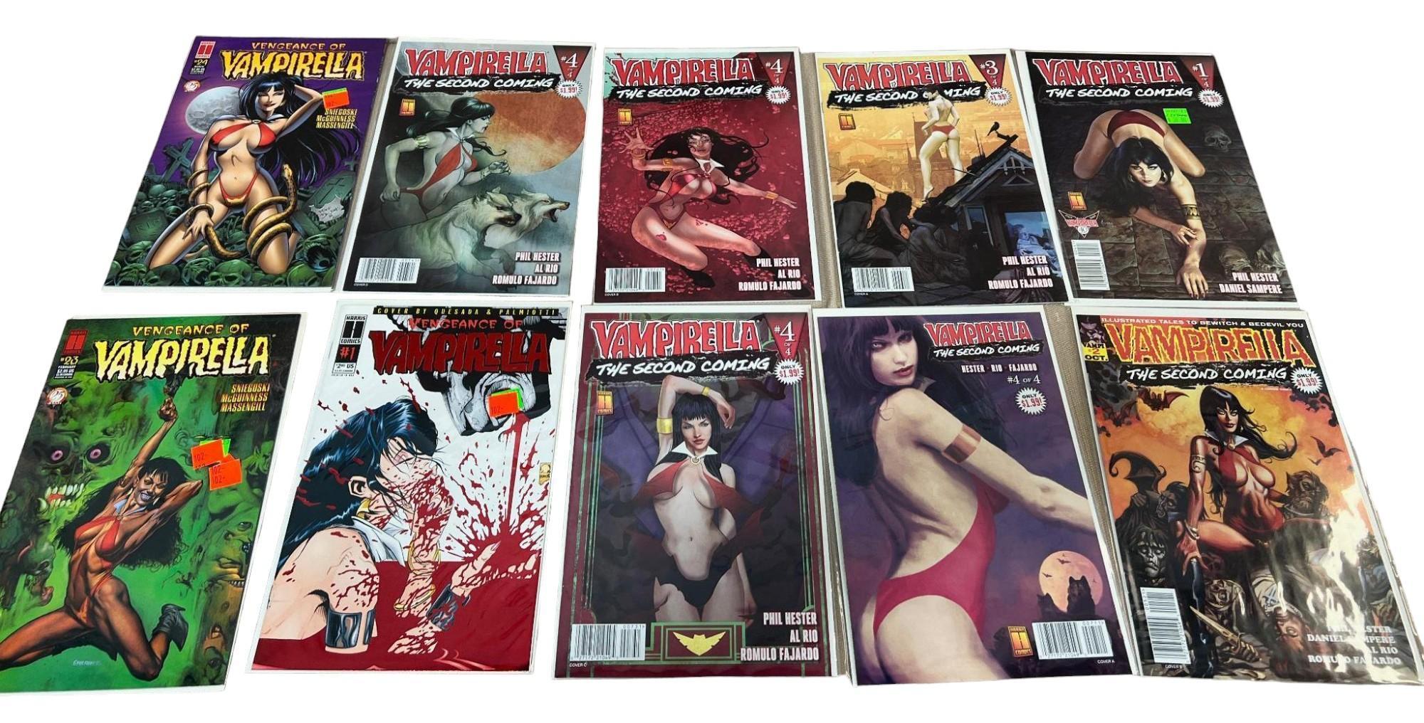 10- Asst. Vampirella Comic Books including second coming issues