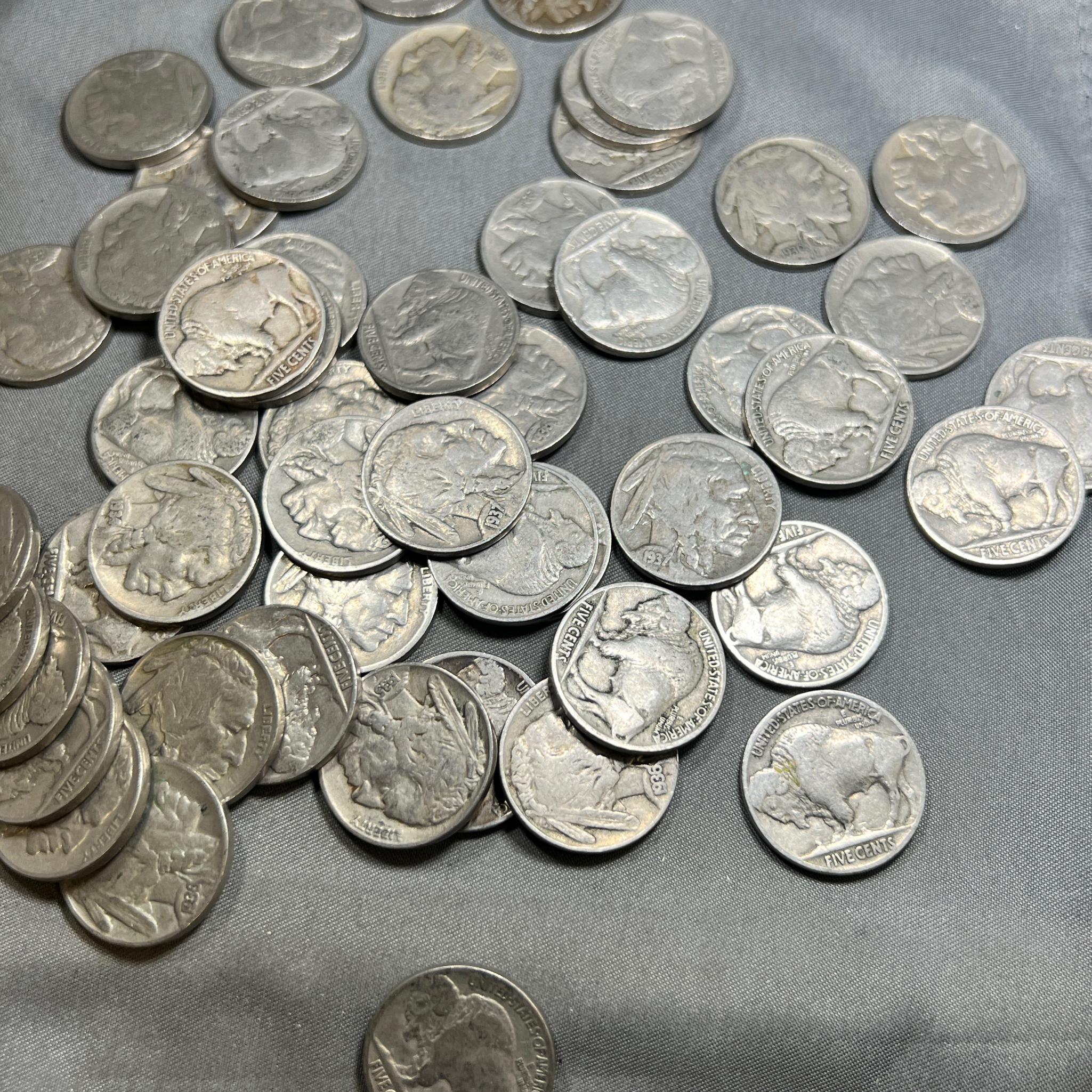 Lot of Asst. Buffalo Nickels, ALL have readable dates