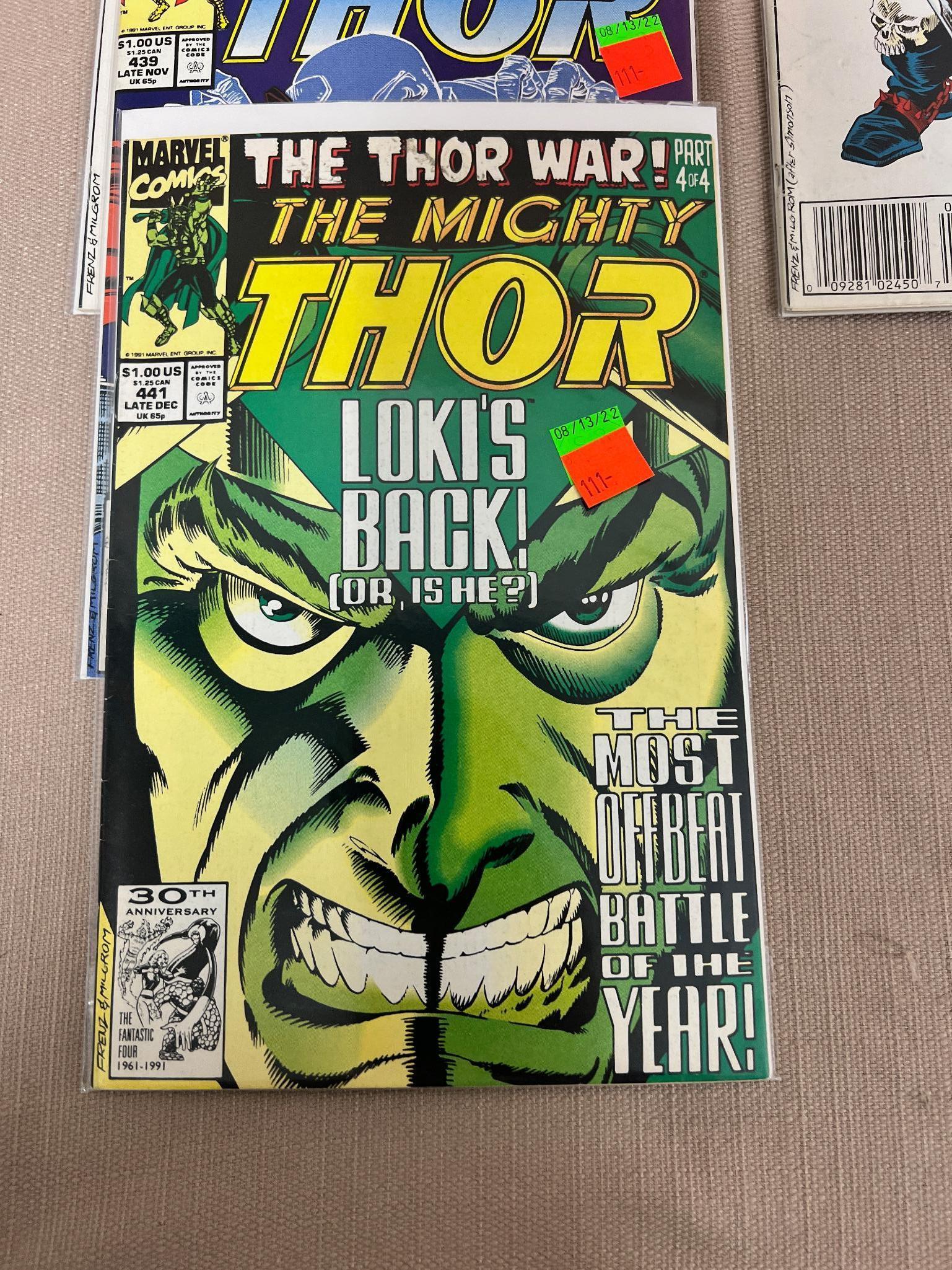 12- Thor Comic Books, asst. issues