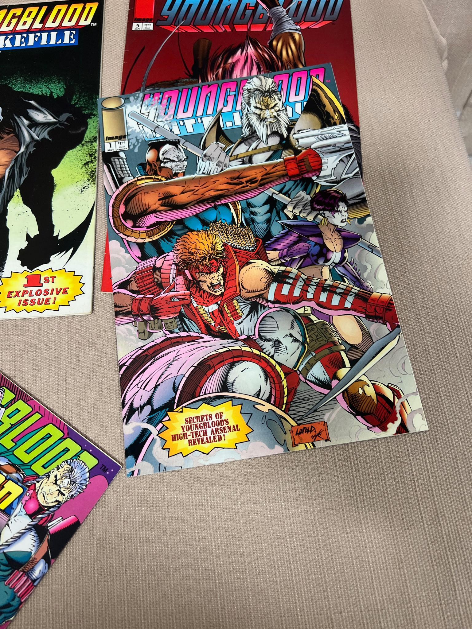 Asst. Youngblood Comics, and 6- Infinity no. 1 and 11- X-Men no. 001