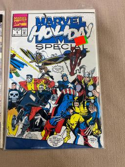 Marvel Holiday Special and 100 Page Monster Black Panther comic books