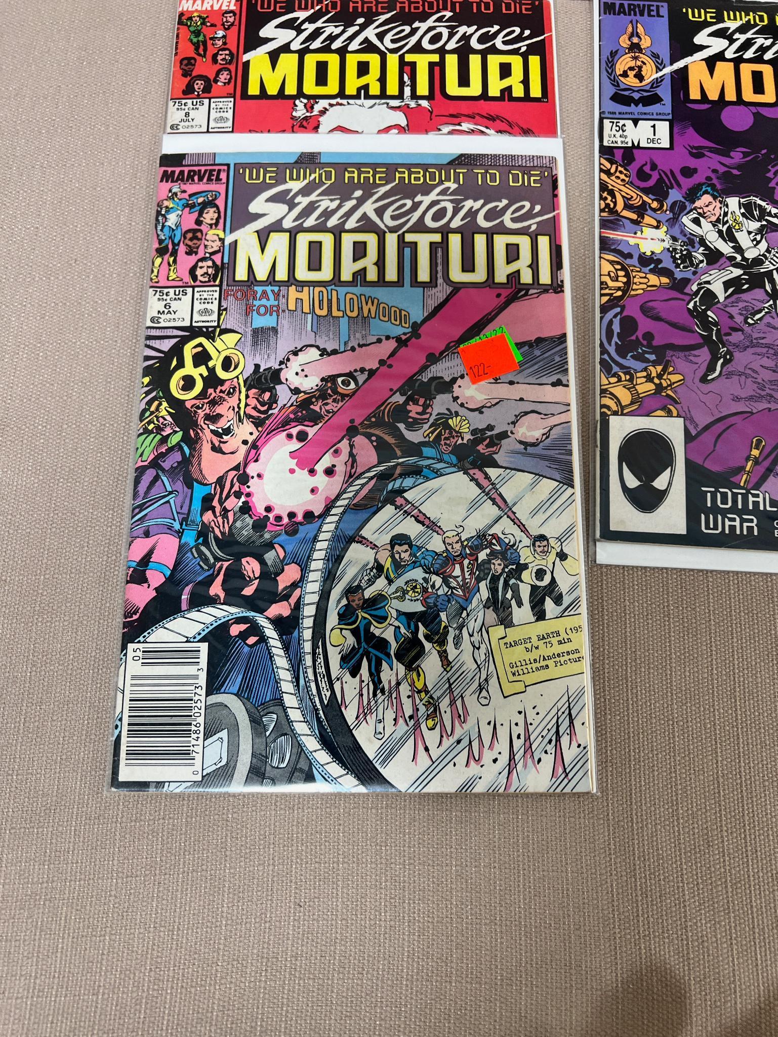 10- Strikeforce Morituri Comic Books incl no. 1 among others