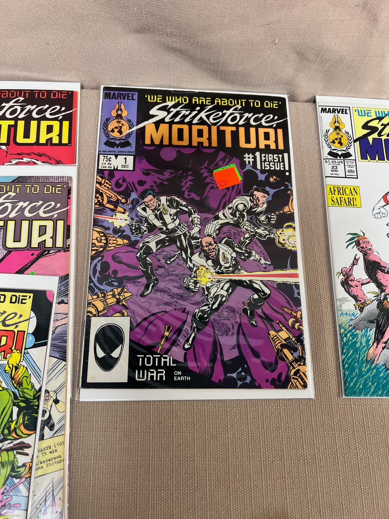 10- Strikeforce Morituri Comic Books incl no. 1 among others