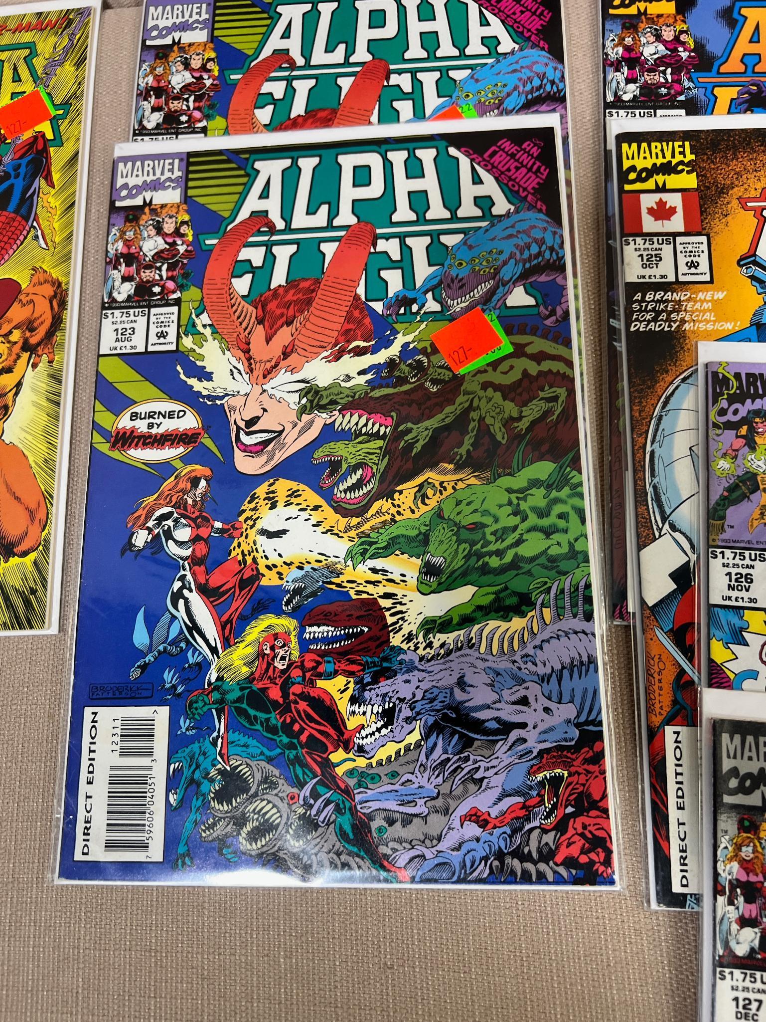 23- Asst. Alpha Flight Comics, various generations, see pics