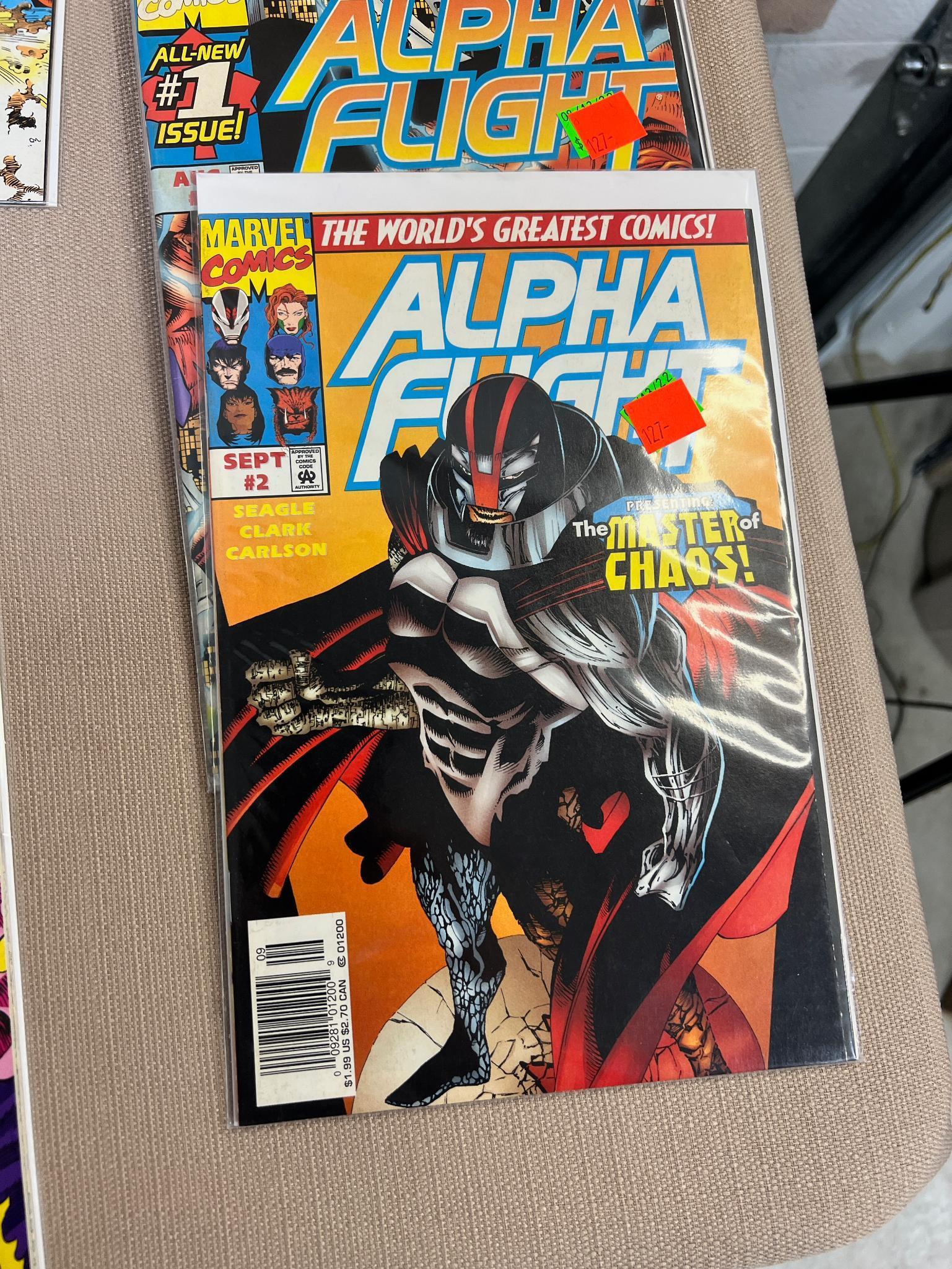 23- Asst. Alpha Flight Comics, various generations, see pics