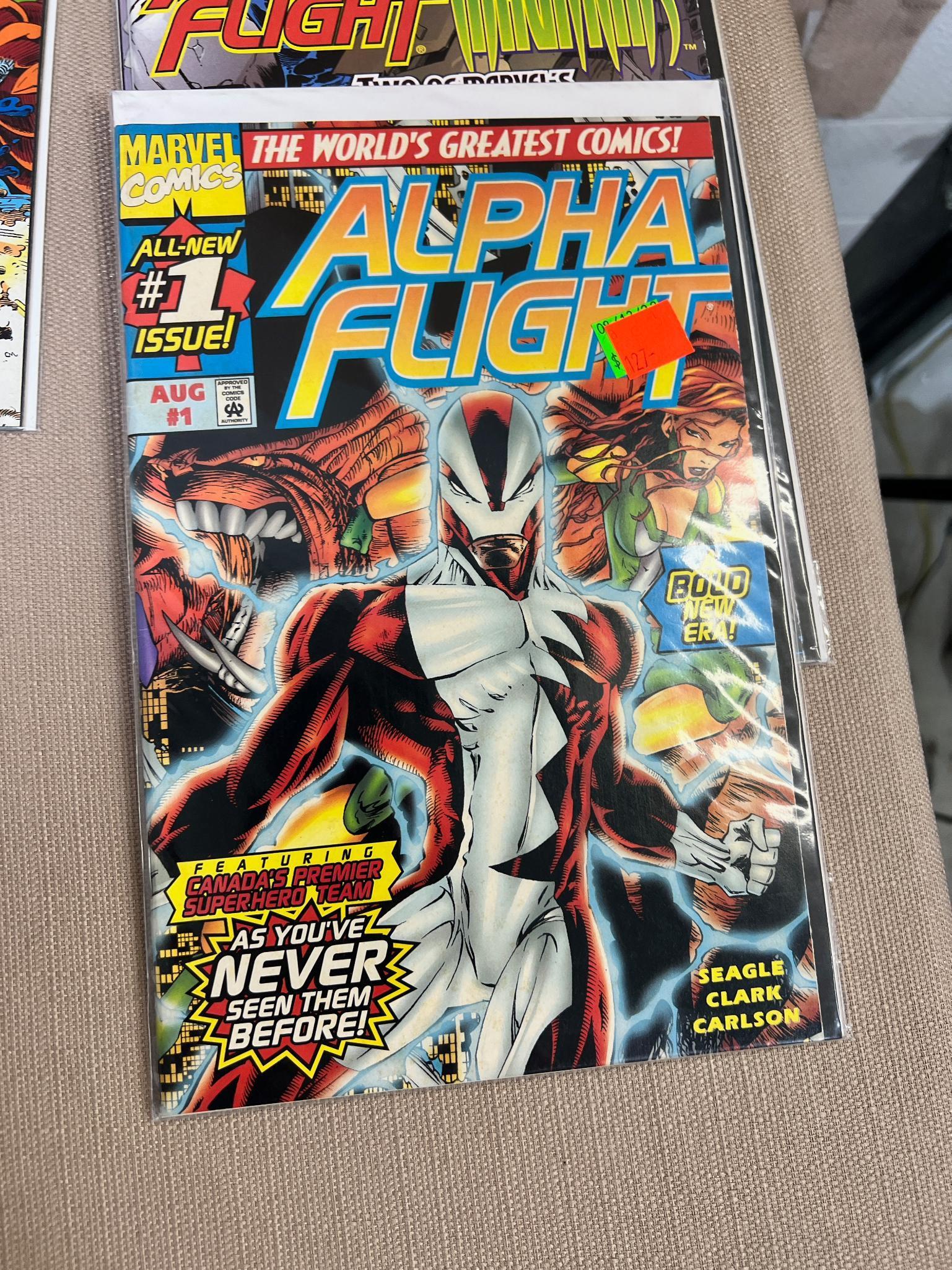 23- Asst. Alpha Flight Comics, various generations, see pics