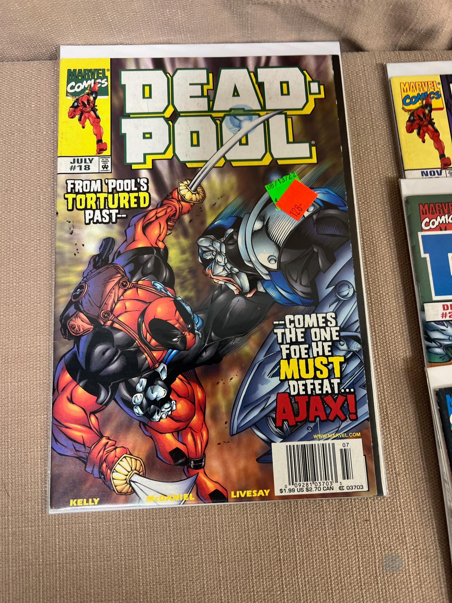 7- Deadpool and 7 Wonder Man Comic books