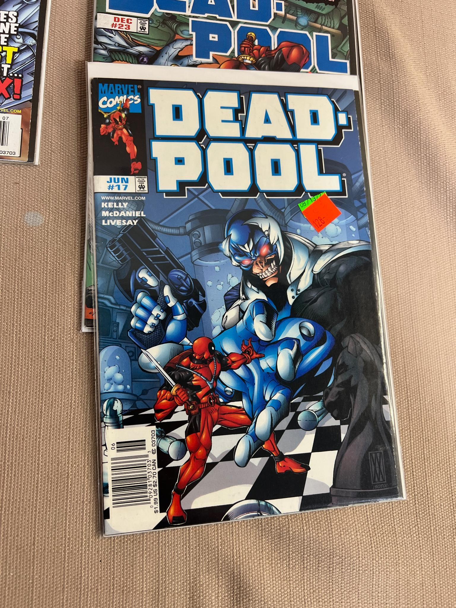 7- Deadpool and 7 Wonder Man Comic books