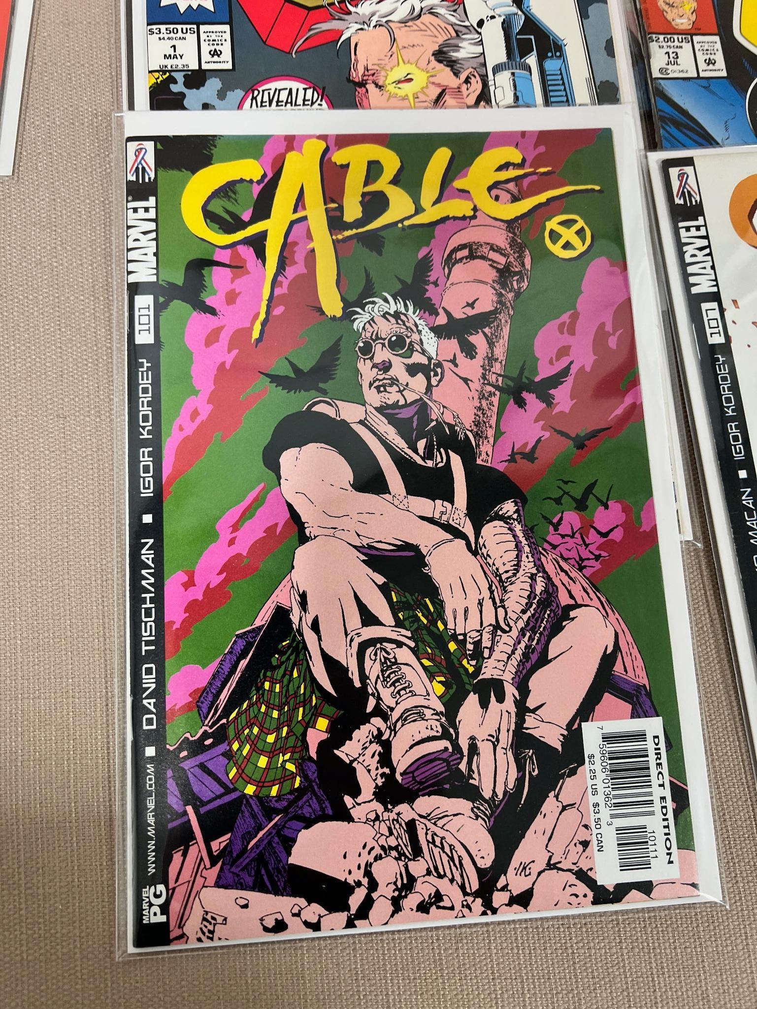 17- Cable Comic Books including some early issues