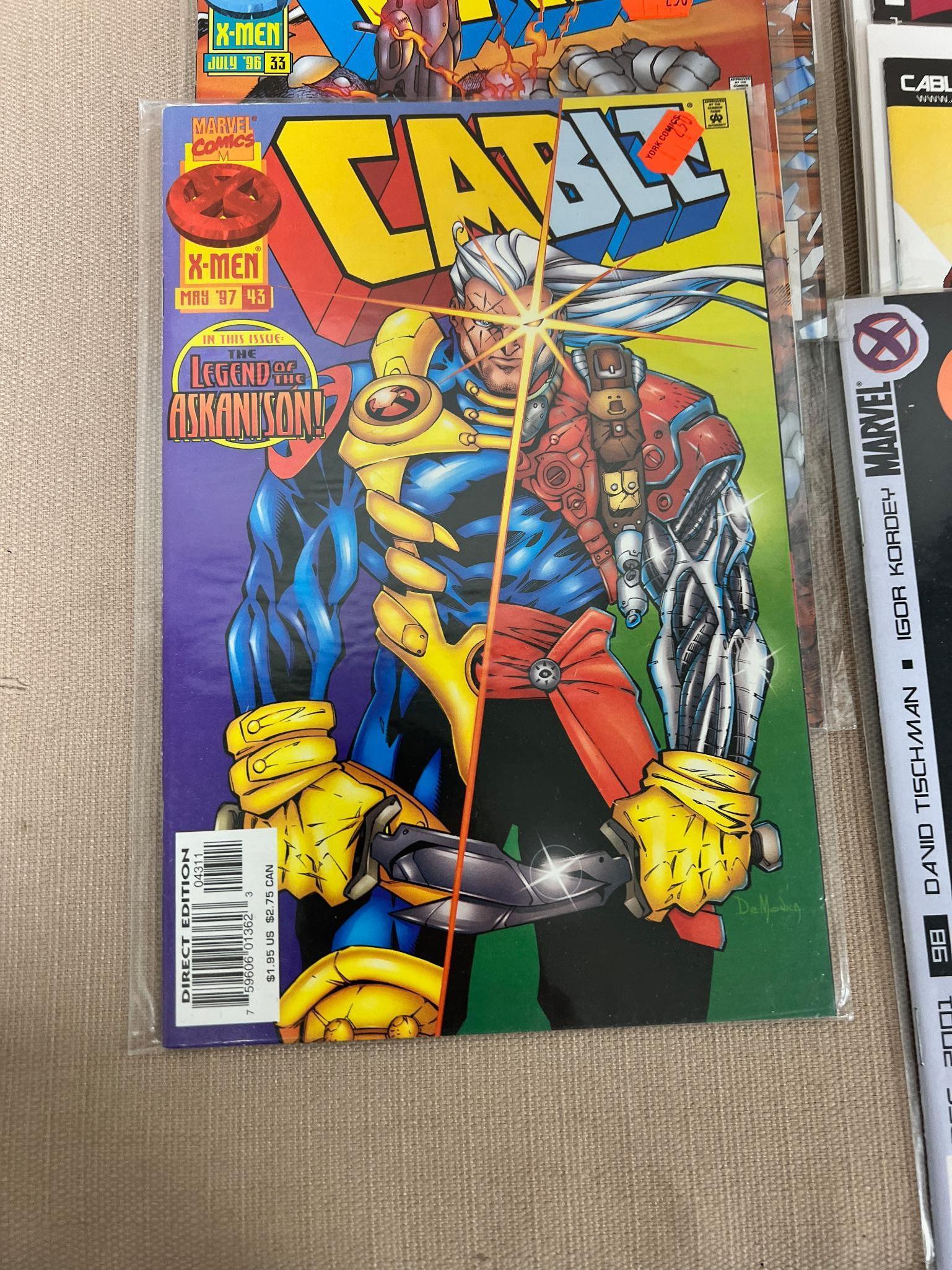 17- Cable Comic Books including some early issues