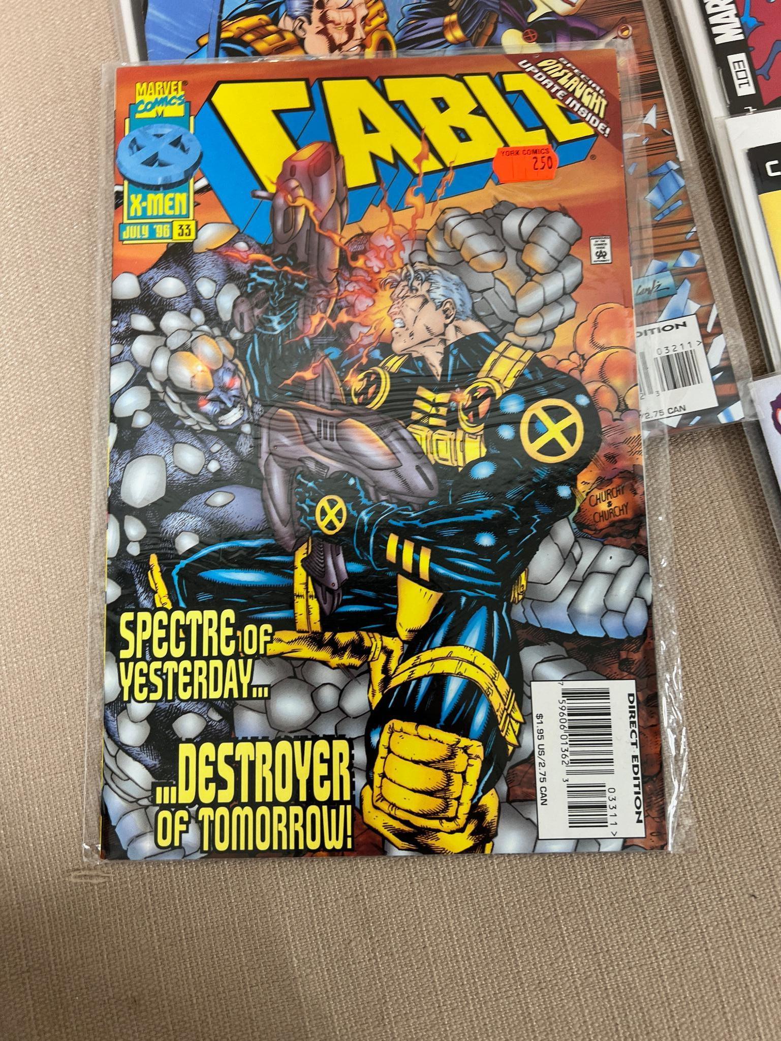 17- Cable Comic Books including some early issues