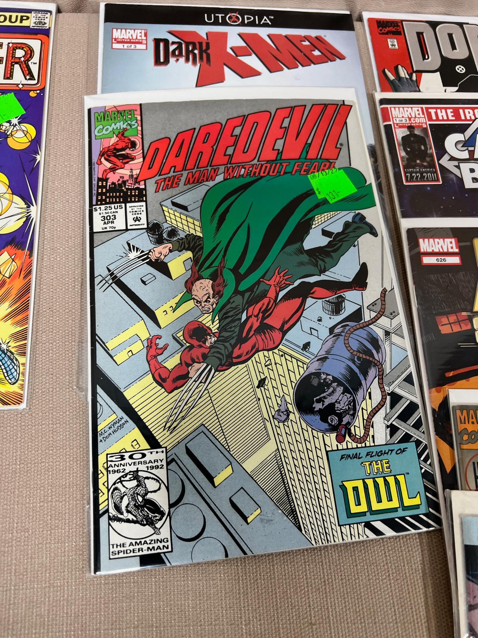 21- Asst. Marvel Comic Books, Daredevil, Captain Britain and more