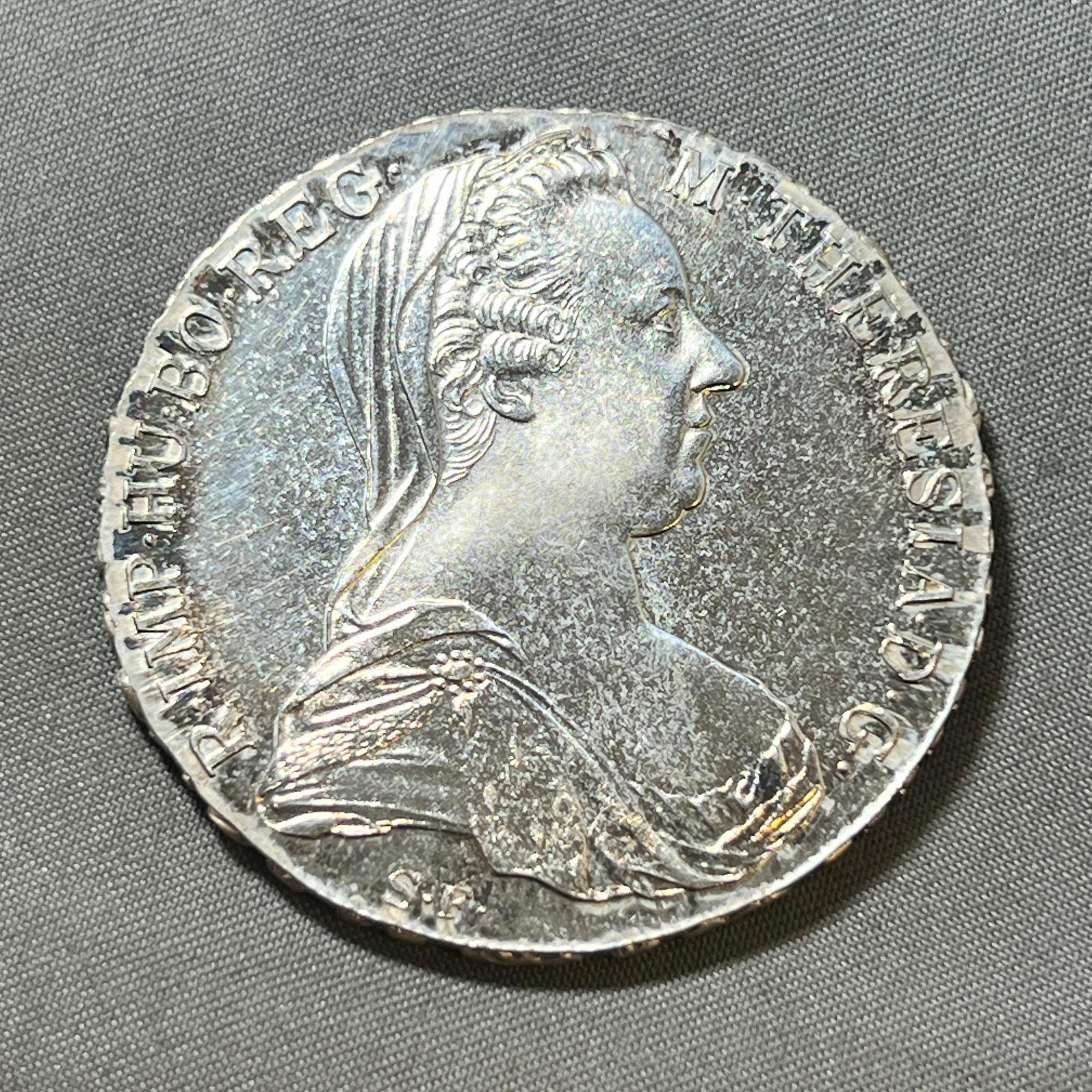 1780 Austria Maria Theresa Silver 1 Thaler Coin