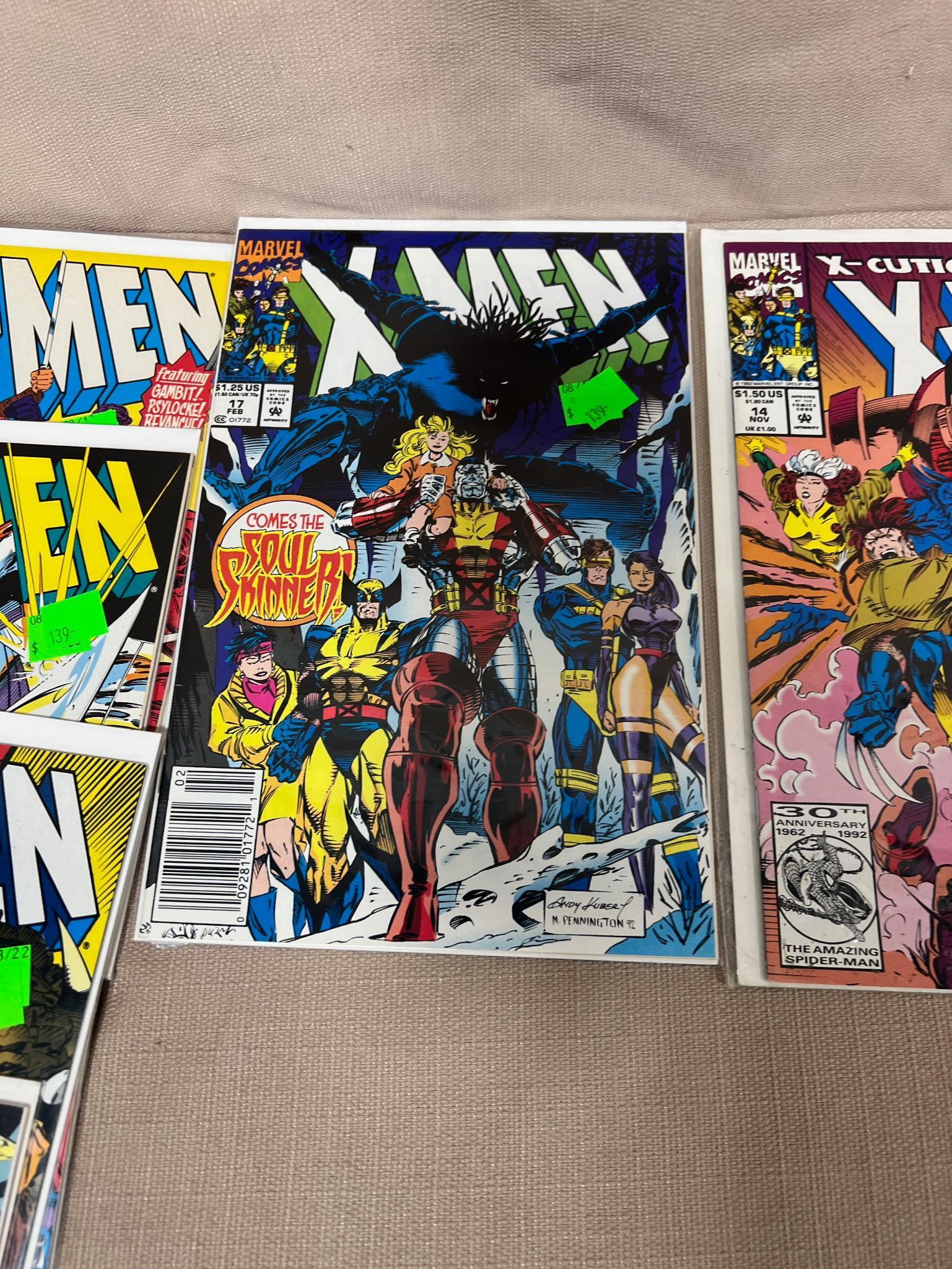 20- X-Men Comics Books Minus 1, 4,5,7,8,(2) 10, 11, (2) 12, 13-15, (2) 16, 17-23, 27, 28