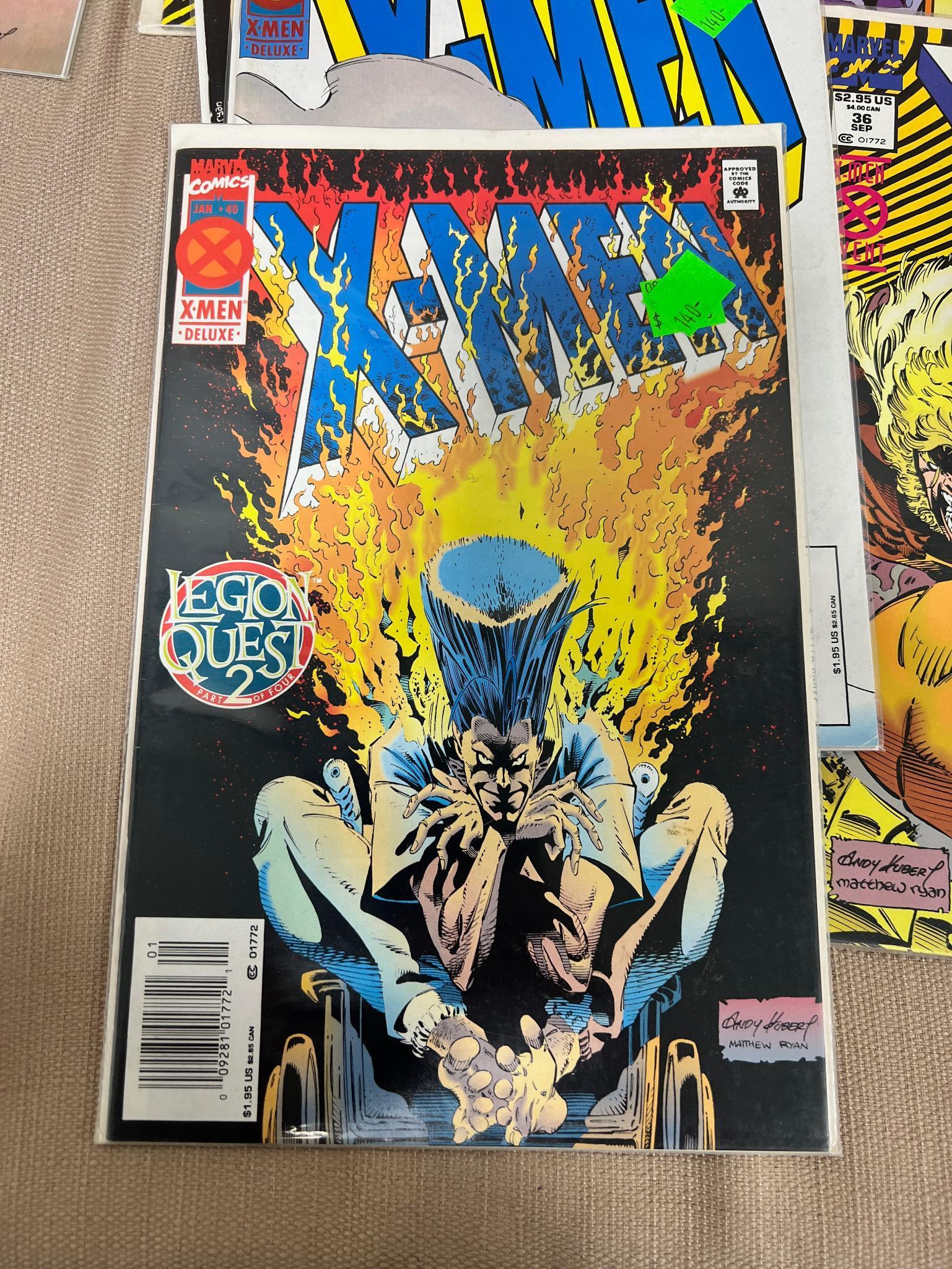 20 X-Men Comic Books, 29-41 + 7 Deluxe including 1st Appearance of Synch