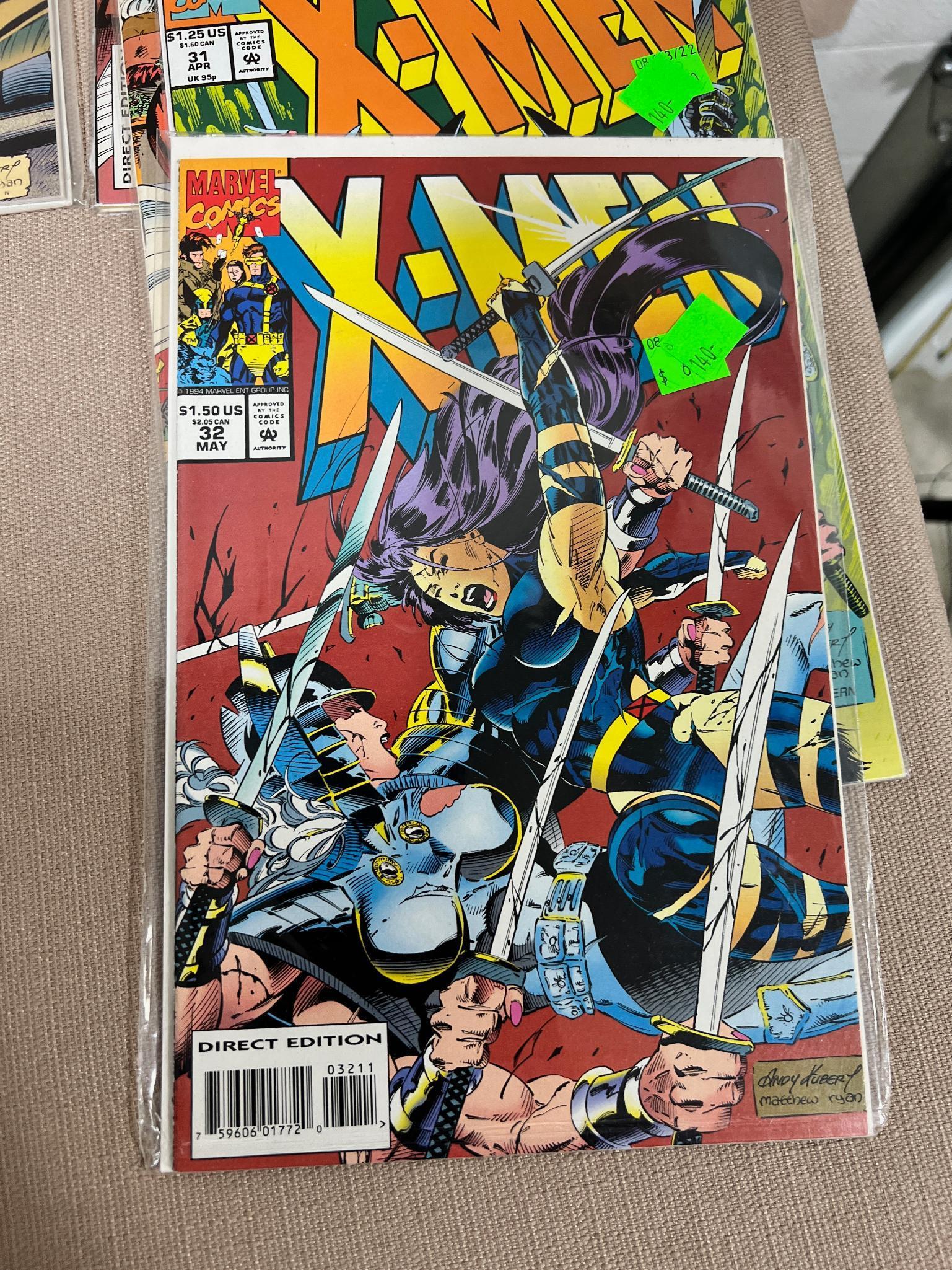 20 X-Men Comic Books, 29-41 + 7 Deluxe including 1st Appearance of Synch