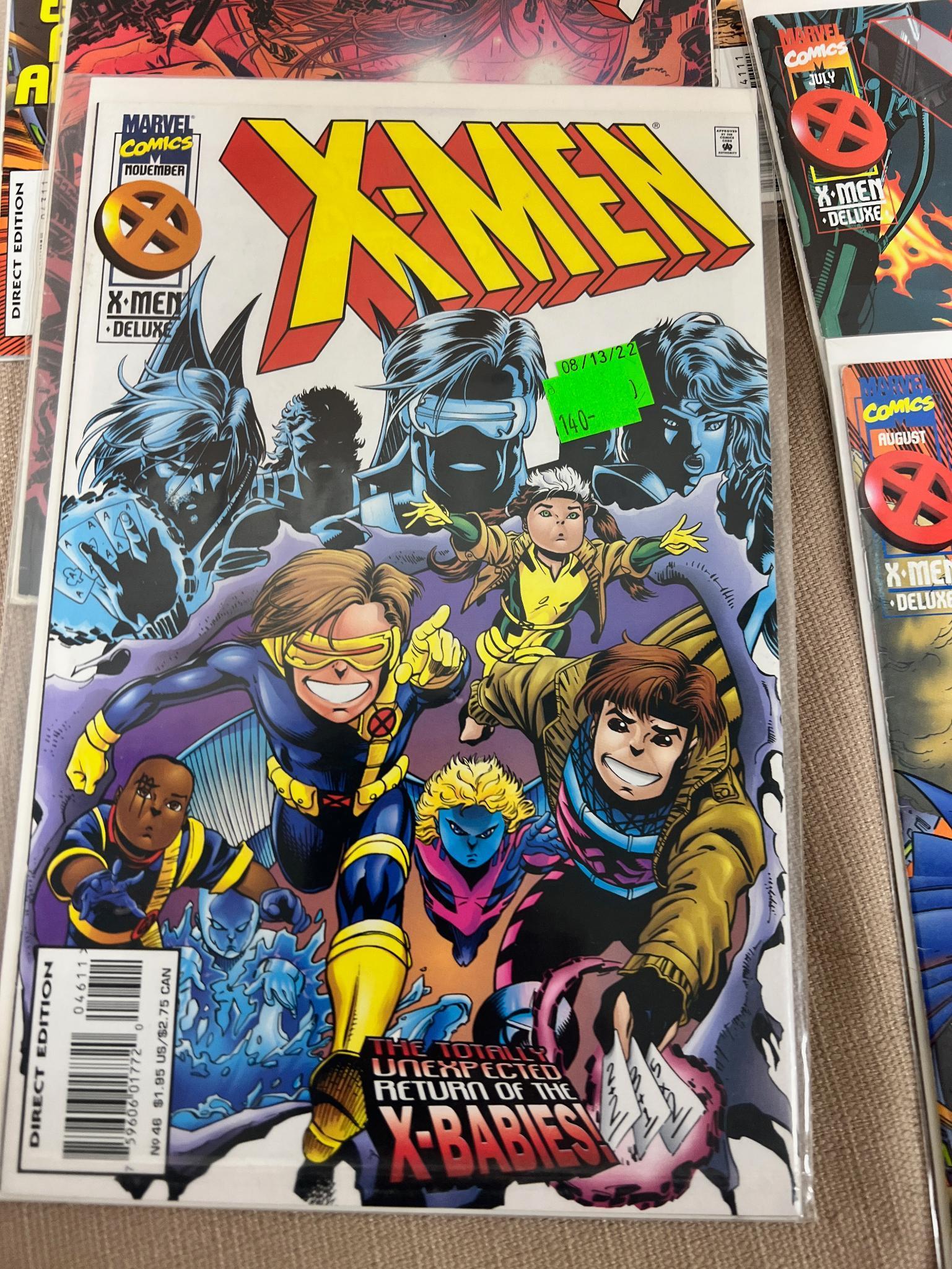 20 X-Men Comic Books, 29-41 + 7 Deluxe including 1st Appearance of Synch