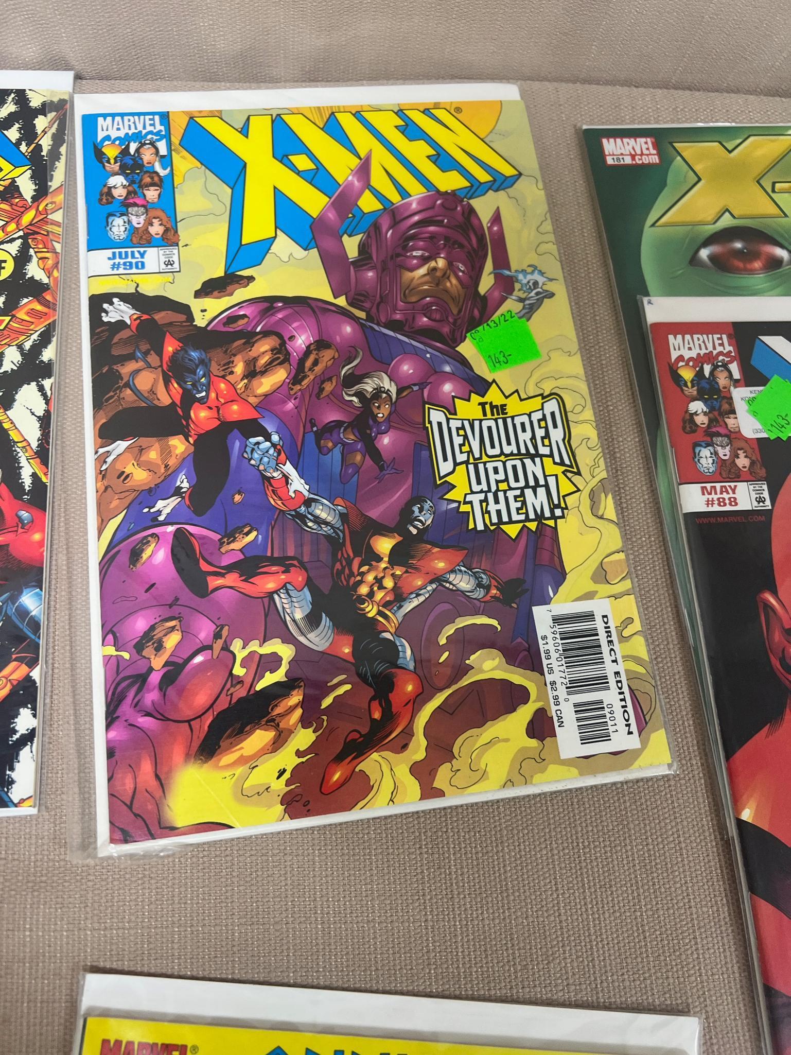 14 X-Men Comic Books 88-93, 96-98, 181 and 4 Annuals
