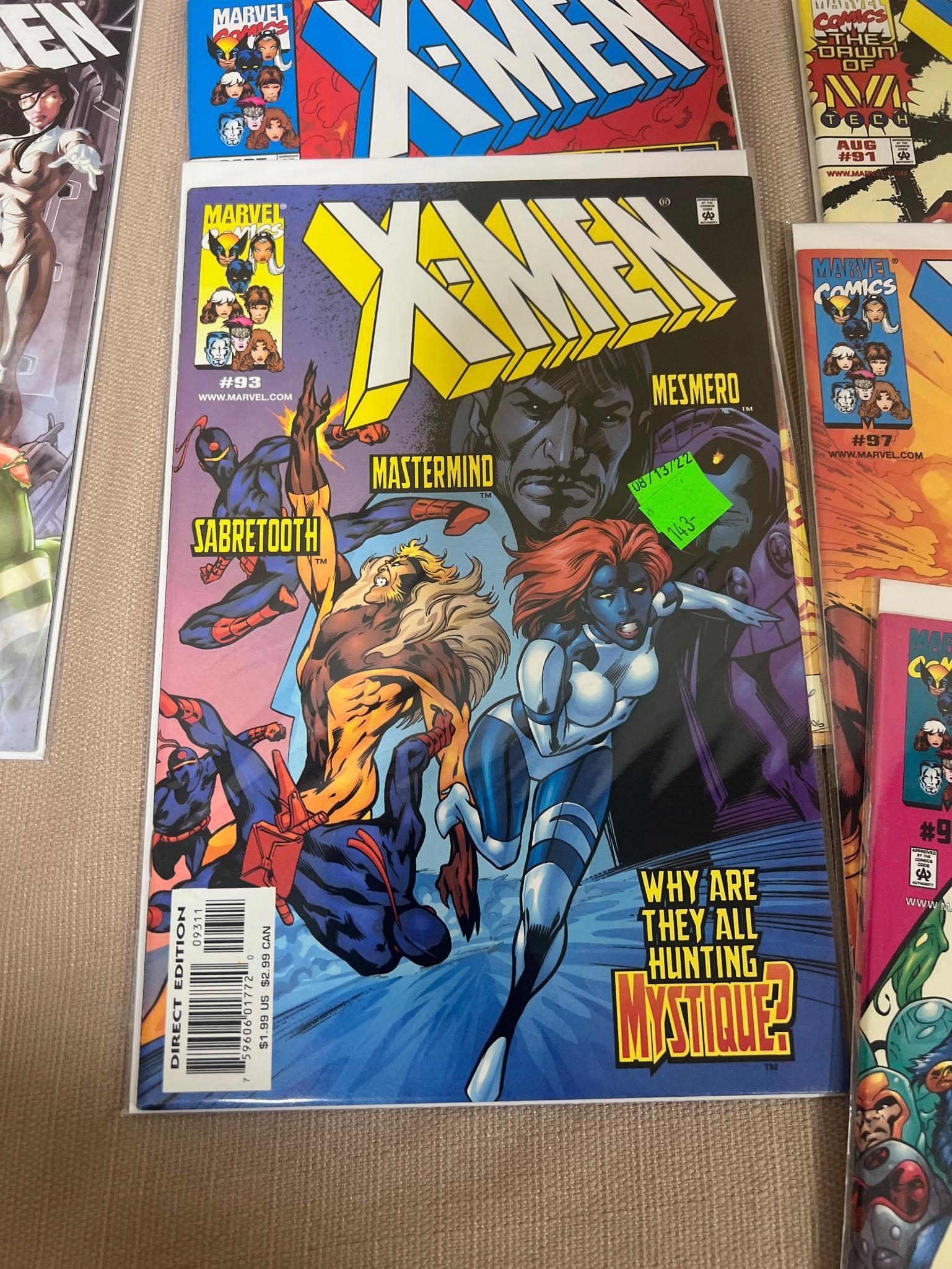 14 X-Men Comic Books 88-93, 96-98, 181 and 4 Annuals