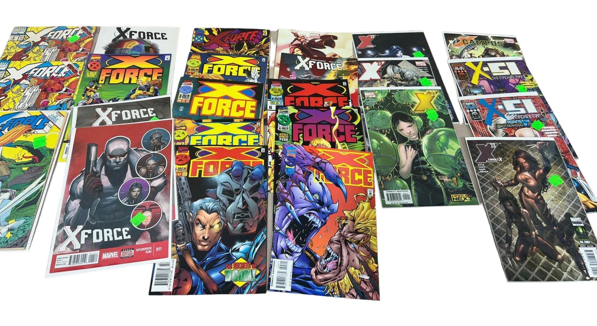 Lot of Asst. X Force and X-51 Comic Books among others