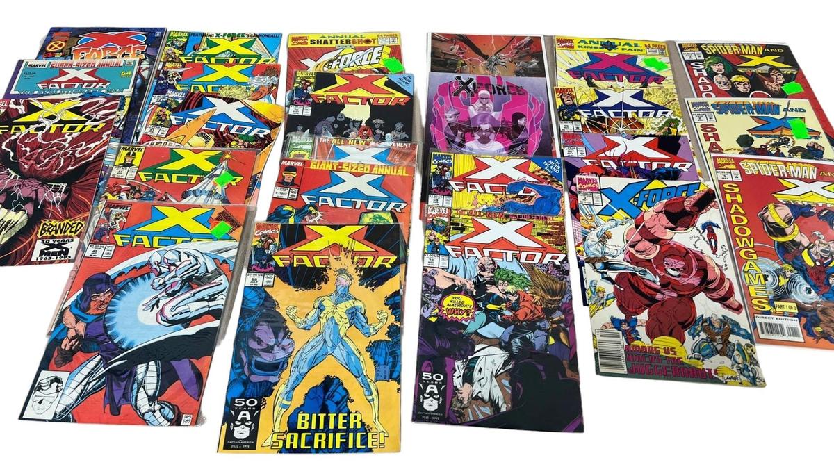 20+ Comic Books, X Factor, X Force, Spiderman and X- Force 1,2,3 and more