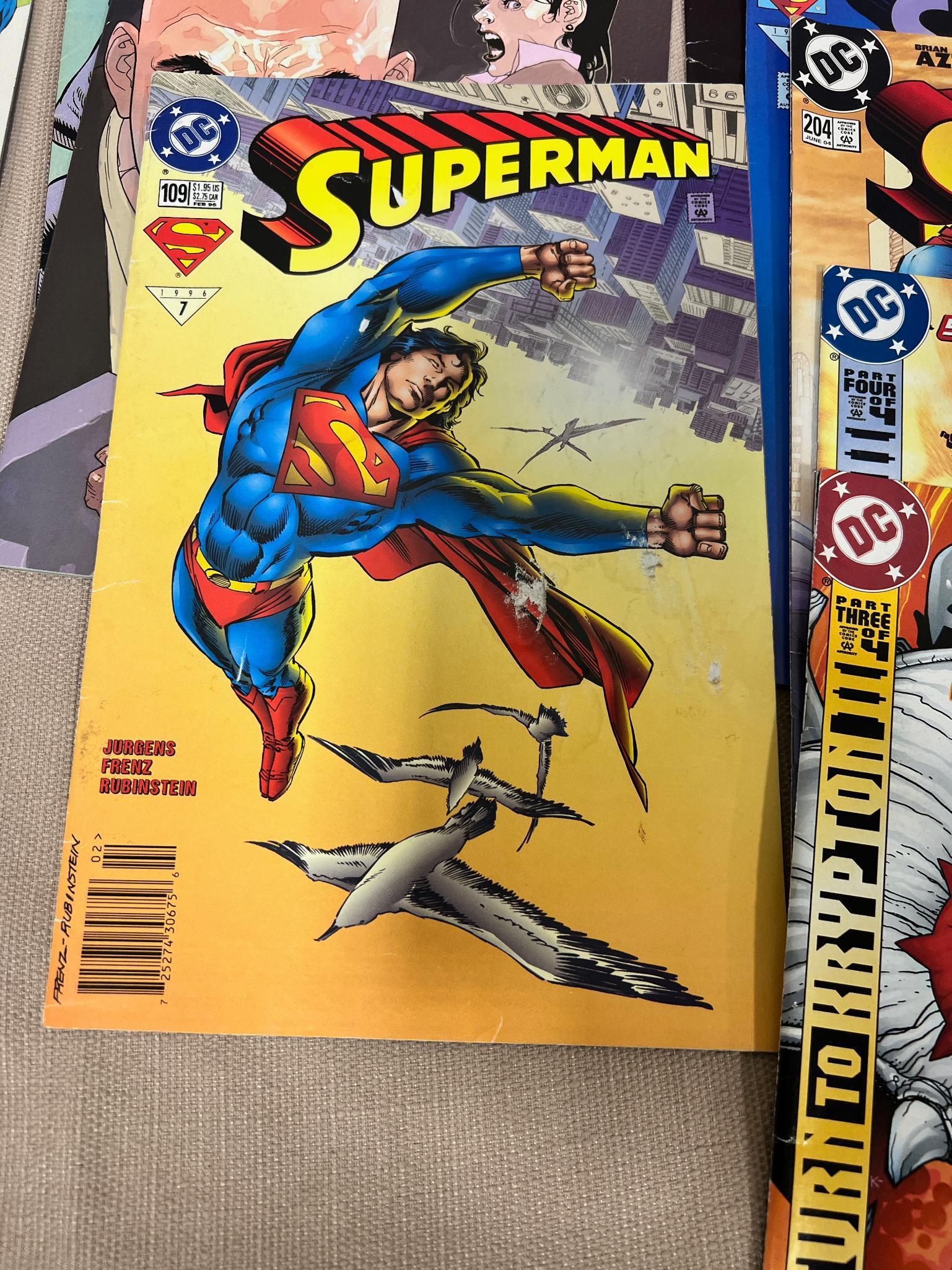 20+ Superman and related DC comics, plus a Batman Comic