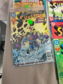 20+ Superman and related DC comics, plus a Batman Comic