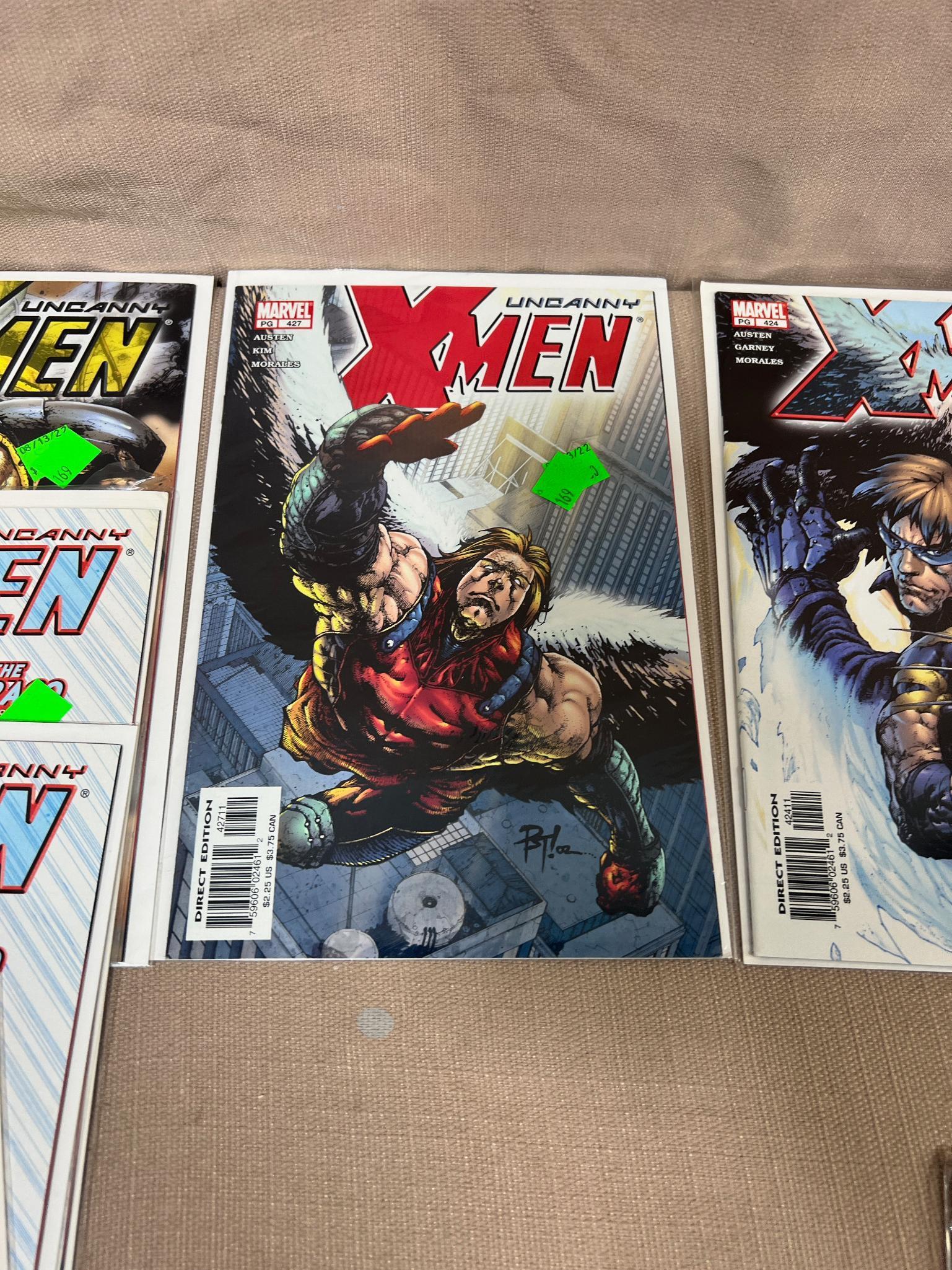 20+ Uncanny X-Men and related Comic Books issues 424- 436, some dups, some gaps, see pics