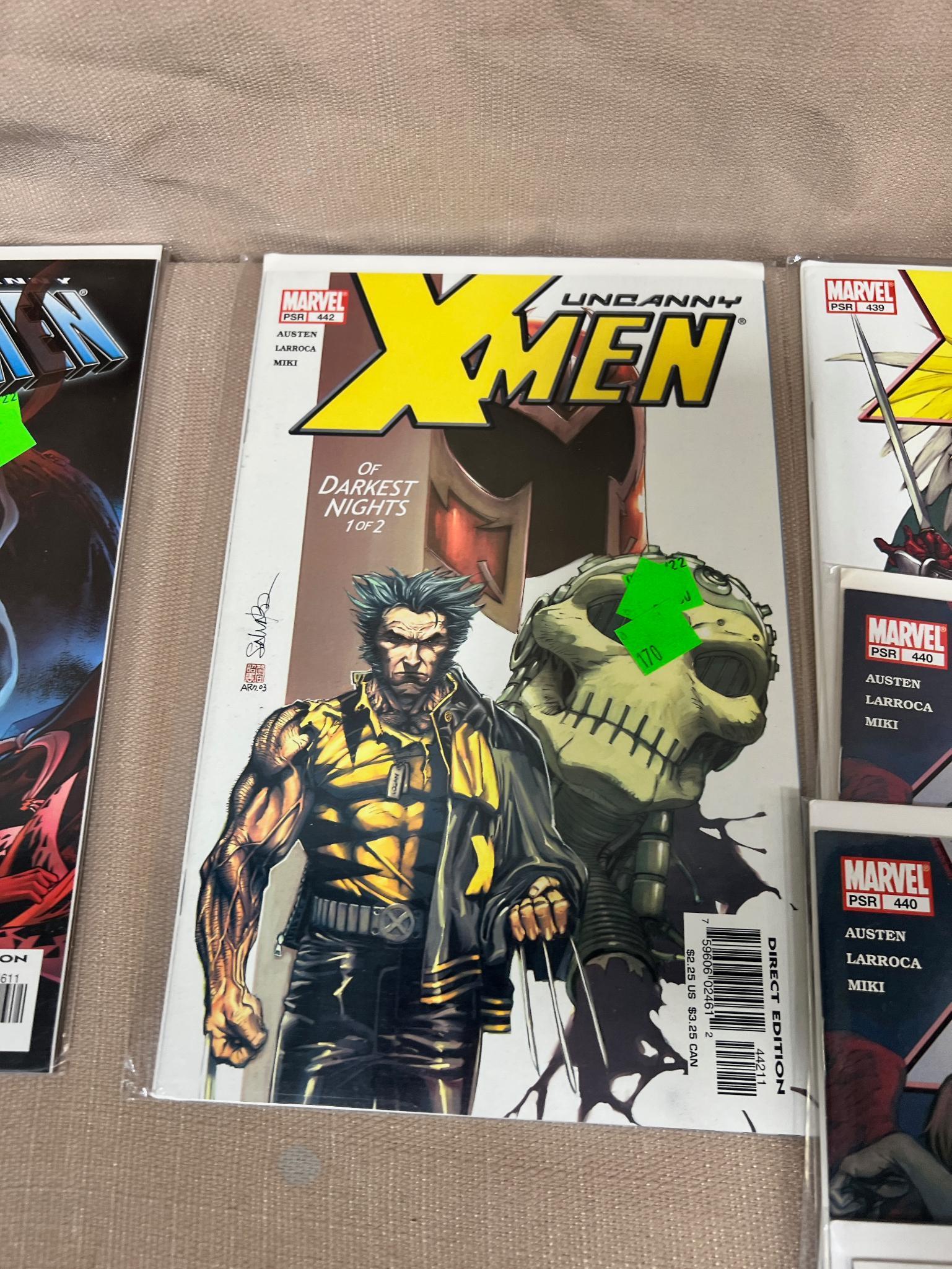 20+ Uncanny X-Men and related Comic Books issues 437-455, some dups, some gaps, see pics